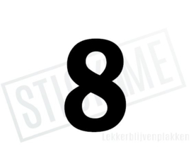 Cijfer sticker 8
