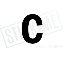 Letter sticker C