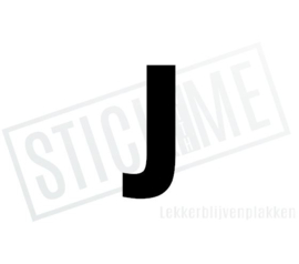 Letter sticker J