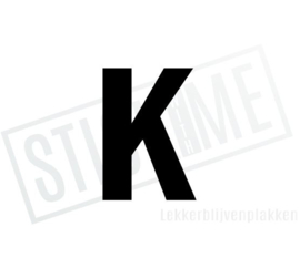 Letter sticker K