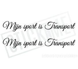 Mijn sport is Transport