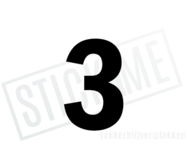 Cijfer sticker 3