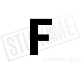 Letter sticker F