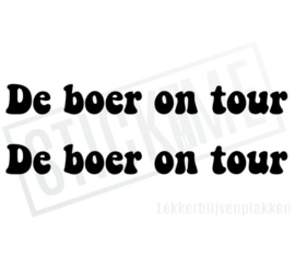 De boer on tour