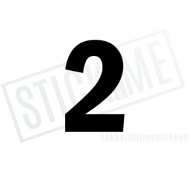 Cijfer sticker 2
