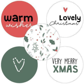 Stickers || Warm Wishes / Christmas (5 varianten)