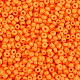 Glaskralen Rocailles || 12/0 (2mm) || Festive orange