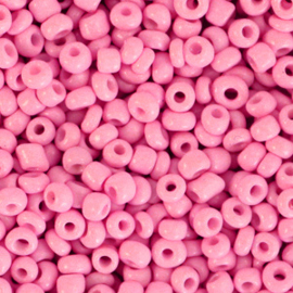 Glaskralen Rocailles || 8/0 (3mm) || Punch pink