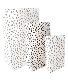 Kraft papieren zak || 101 dots || Medium