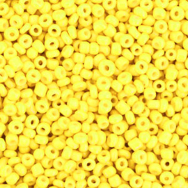Glaskralen Rocailles || 12/0 (2mm) || Bold neon yellow