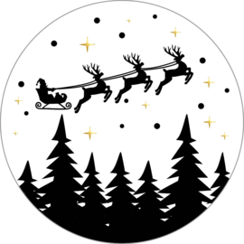 Stickers || Flying Santa