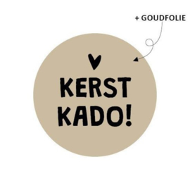 Stickers || Kerst Kado || goud zwart
