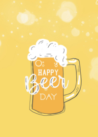 Ansichtkaart || happy beer day