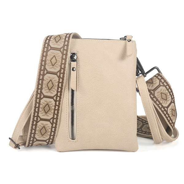 Crossbody Telefoontasje Dames Beige – Tyler