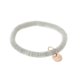 Biba metalen armband wit