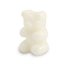 Resin gummy bear kraal 17x11mm wit (per stuk)