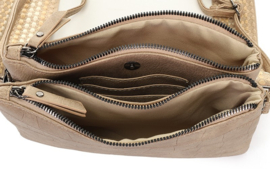 Schoudertas en Crossbody Tas Taupe – Sheffield