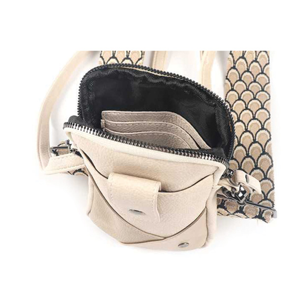 Crossbody Telefoontasje Dames Beige – Darwin