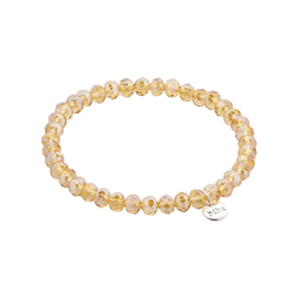 Biba armband 6mm geel beige