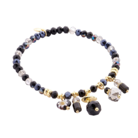 Biba bedelarmband zwart