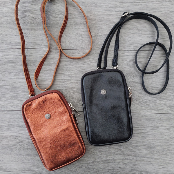 Leren Telefoontasje Bruin - Call My Name