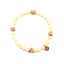 Biba armband geel rosegoud