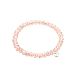 Biba kralen armband 6mm roze