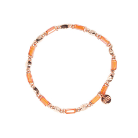 Biba armband rosé en oranje