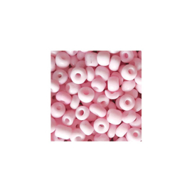 Rocailles 4mm 6/0 roze mat