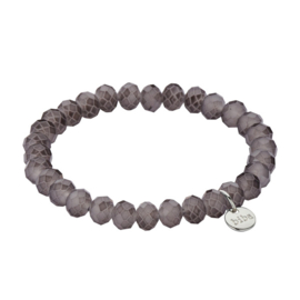 Biba armband 8mm donkergrijs