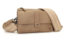 Crossbody en Schoudertas Taupe - Naarden