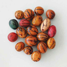 Kralenmix ovale pitten 10-15mm multicolor (zakje 19 stuks)