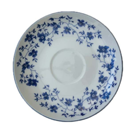 Bordje met blauwe bloemen