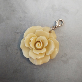 Biba ketting hanger bloem beige