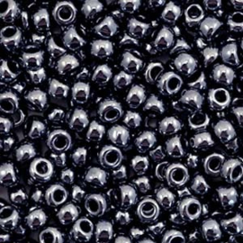 Miyuki rocailles 3mm 8/0 metallic gunmetal black (5 gram)