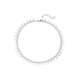 Stainless steel armband rondjes zilver
