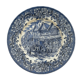 Blauw bord Ironstone