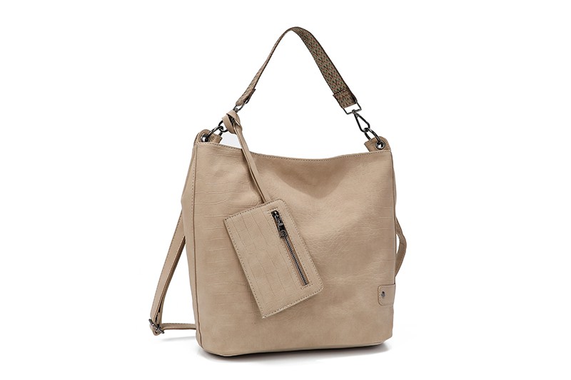 Schoudertas met Portemonnee Taupe - Patagonie