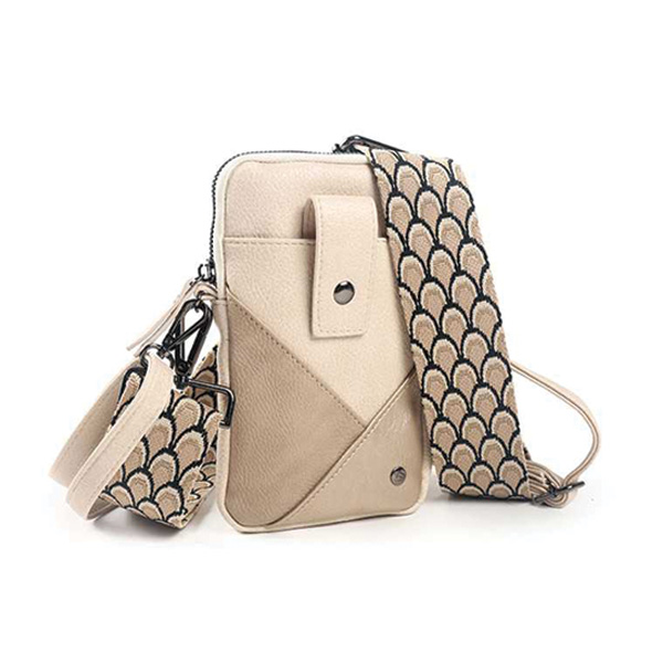 Crossbody Telefoontasje Dames Beige – Darwin