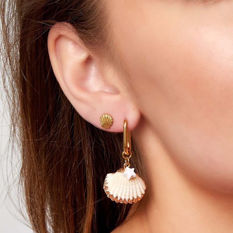 Schelpjes Oorbellen Goud