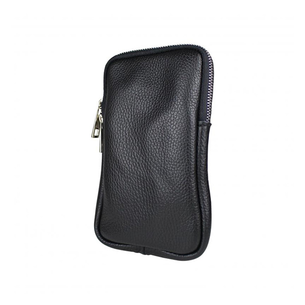 Leren Telefoontasje Zwart - Give Me Some Space