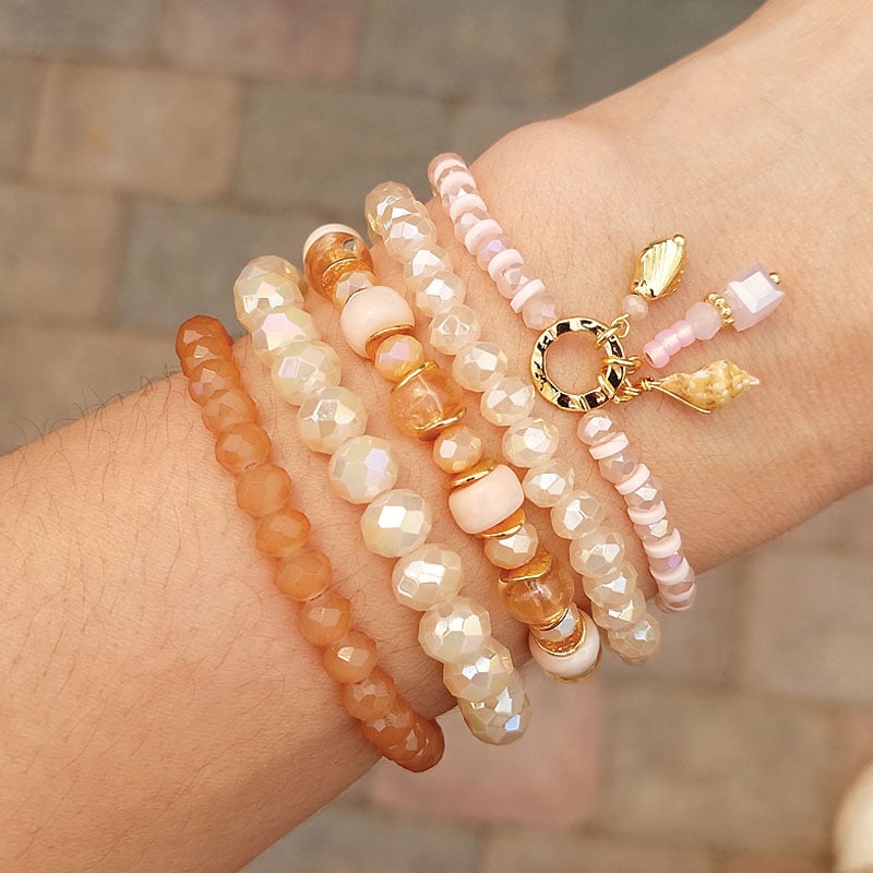 Biba Armband Roze en Goud - 55305