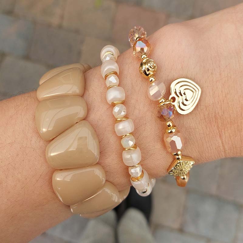 Biba Armband Wit & Goud – 55305