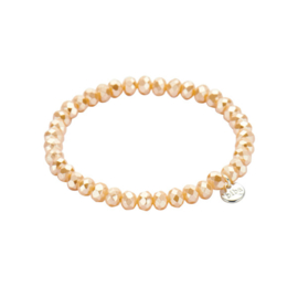 Biba armband 6mm champagne beige