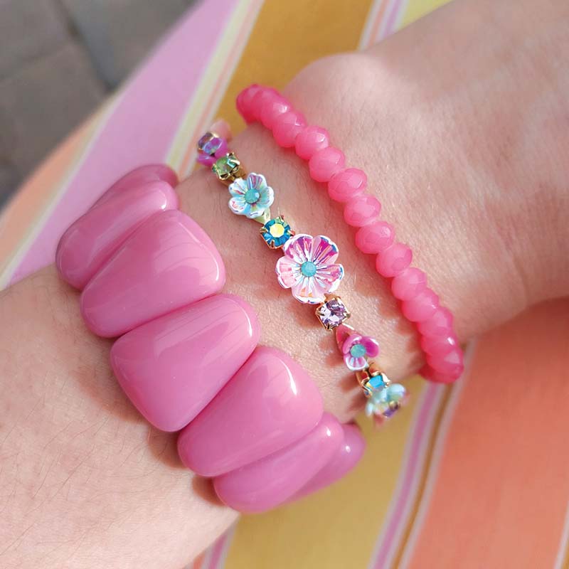 Brede Biba Armband Roze – 55299
