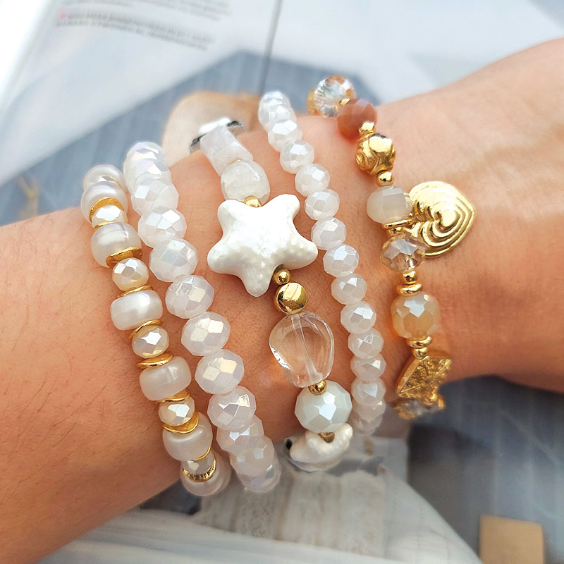 Biba Armband Beige en Goud - 55328