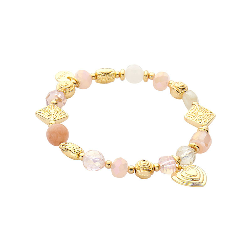 Biba Armband Roze en Goud - 55328