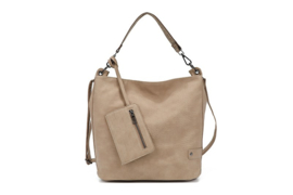 Tas met portemonnee taupe