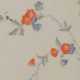 Wandbord bloemen oranje