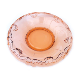 Grote schaal van roze glas